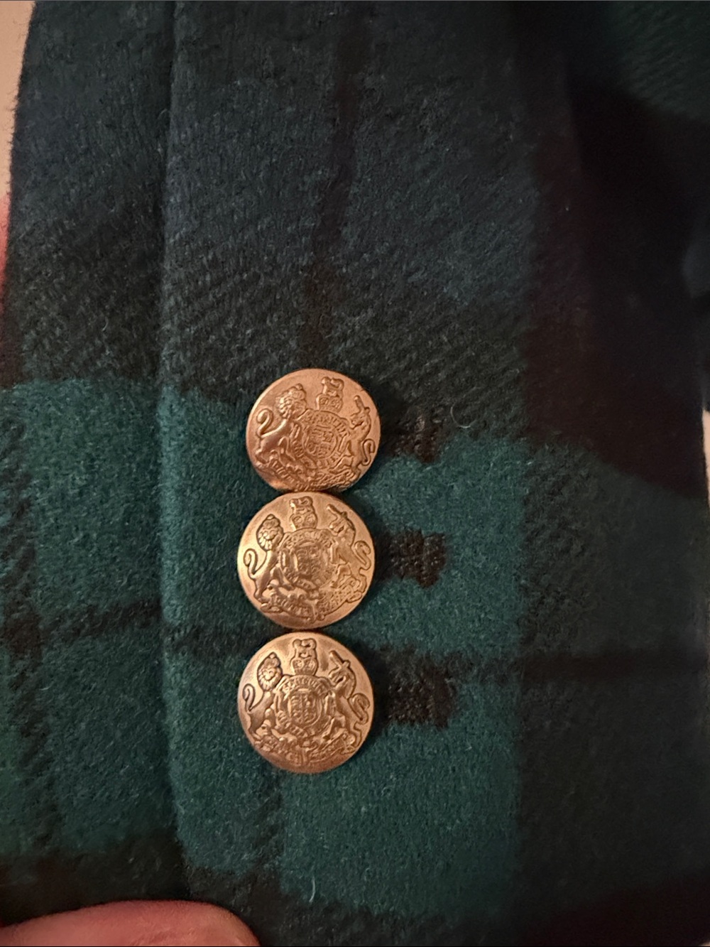 J. Crew Green and Navy Plaid Wool Blend Blazer - Picture 5 of 8